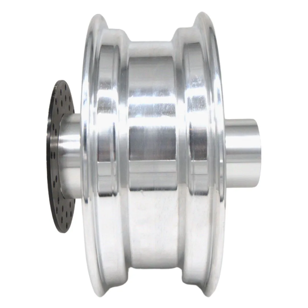10" GPS Machined Aluminum Front Wheel For Fat Tire Minibikes, 155MM Brake Disc (GPSFTFRONT155)