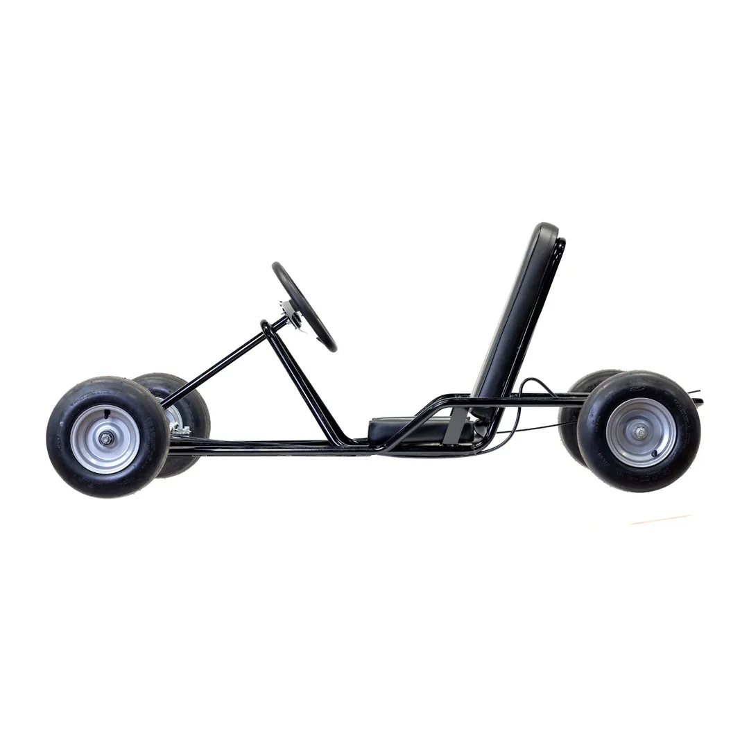 Vintage Go Kart Roller Kit (No Engine) (VINTAGE-R) - Powder Coated Glossy Black