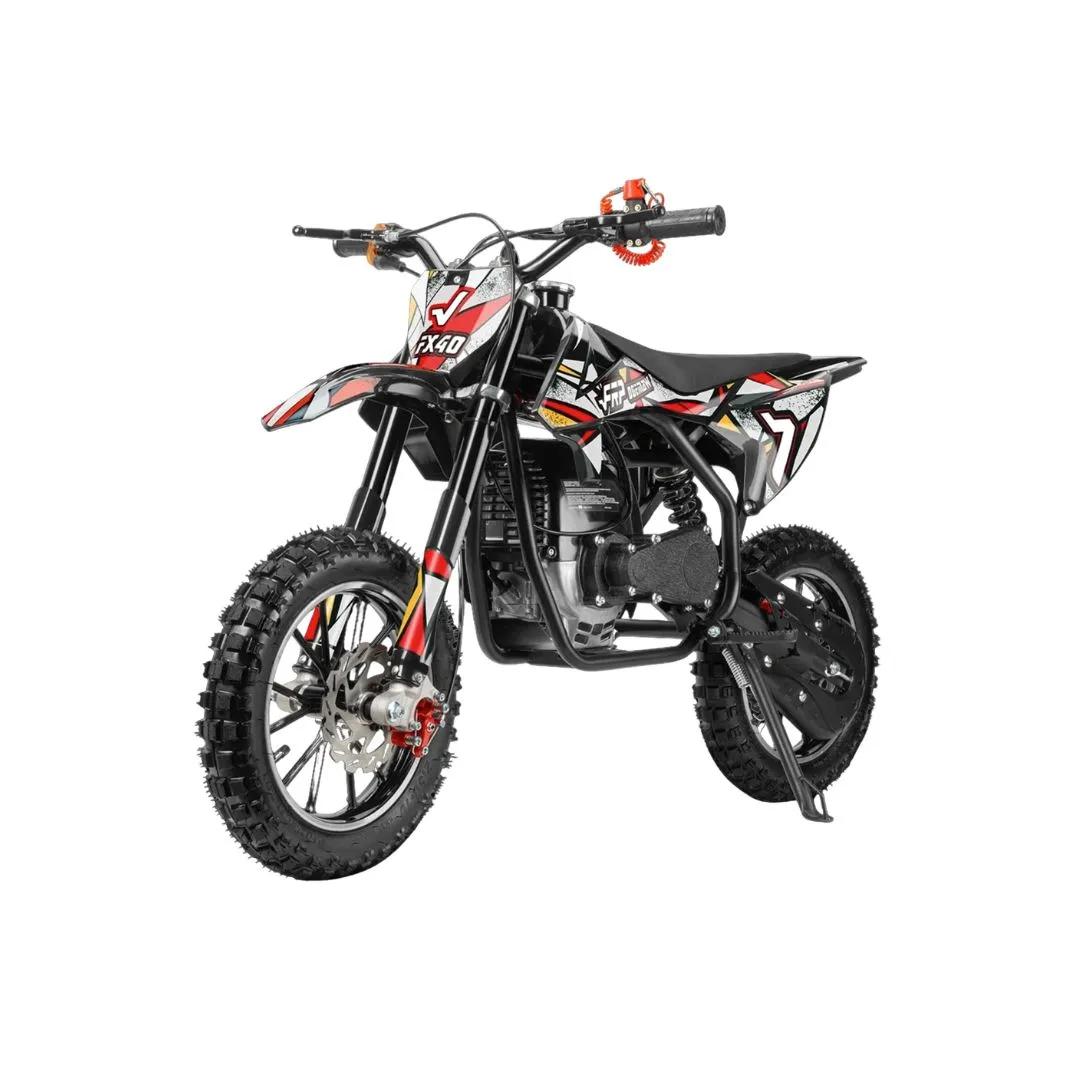 FRP Moto FX40 Ogemaw 40cc Dirt Bike – Automatic, Full Suspension, Dual Disc Brakes (FRP-FX40) White