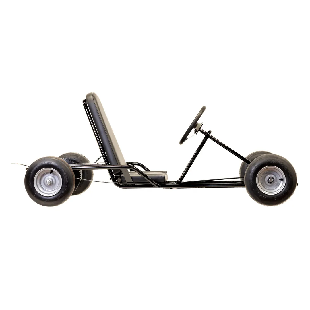 Vintage Go Kart Roller Kit (No Engine) (VINTAGE-R) - Powder Coated Glossy Black
