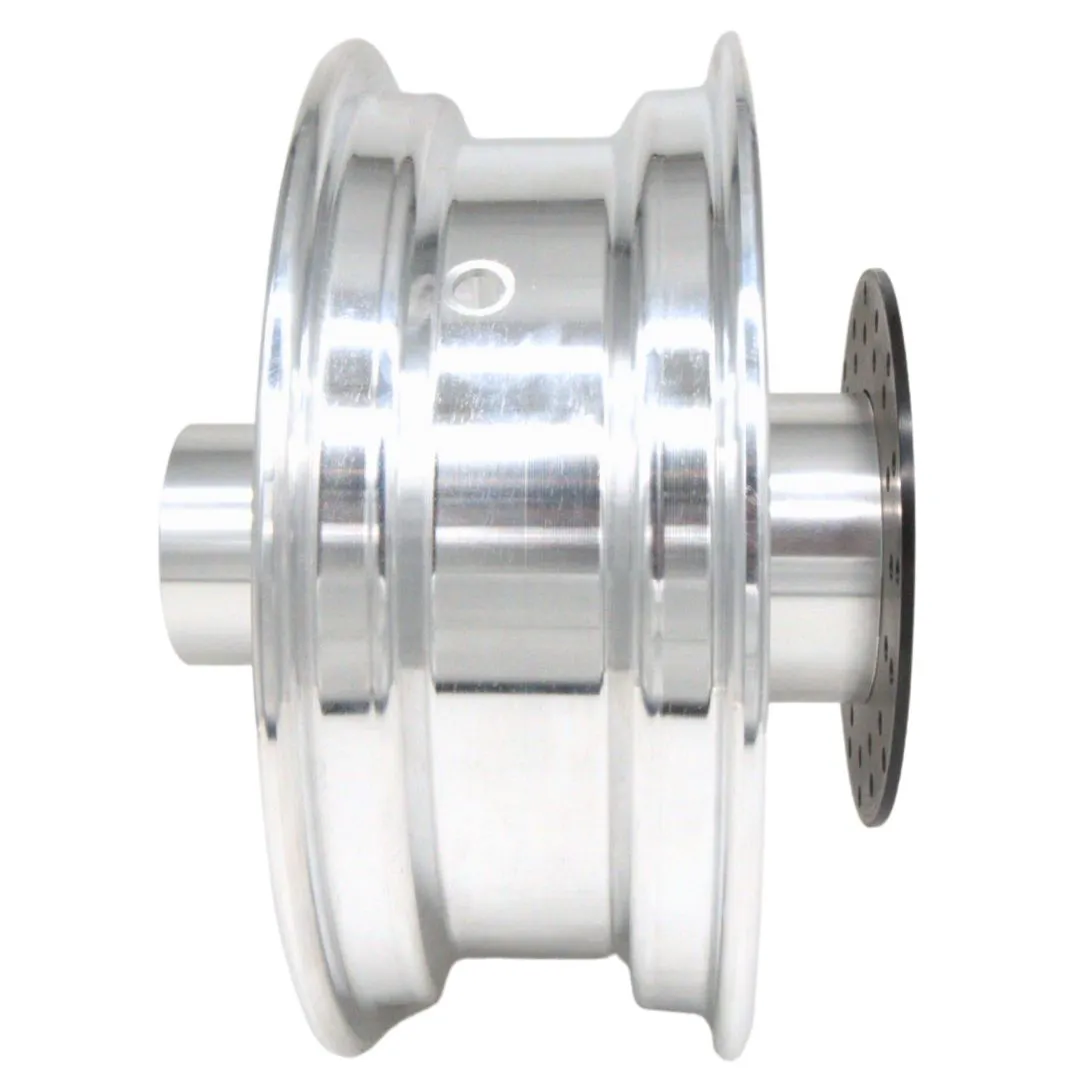 10" GPS Machined Aluminum Front Wheel For Fat Tire Minibikes, 155MM Brake Disc (GPSFTFRONT155)