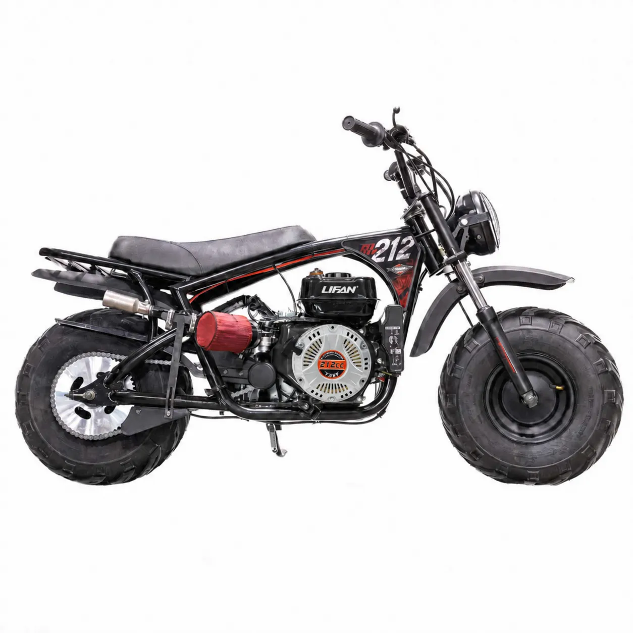 Mega Moto 212 Complete Mini Bike Kit with Lifan 212cc Electric Start Engine