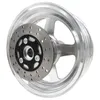 10" GPS Machined Aluminum Front Wheel For Fat Tire Minibikes, 155MM Brake Disc (GPSFTFRONT155)