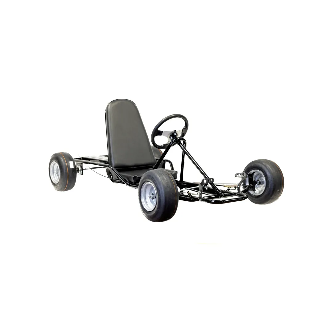 Vintage Go Kart Roller Kit (No Engine) (VINTAGE-R) - Powder Coated Glossy Black